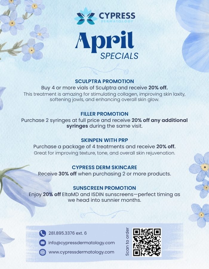 Cypress Dermatology April 2026 Flyer Final