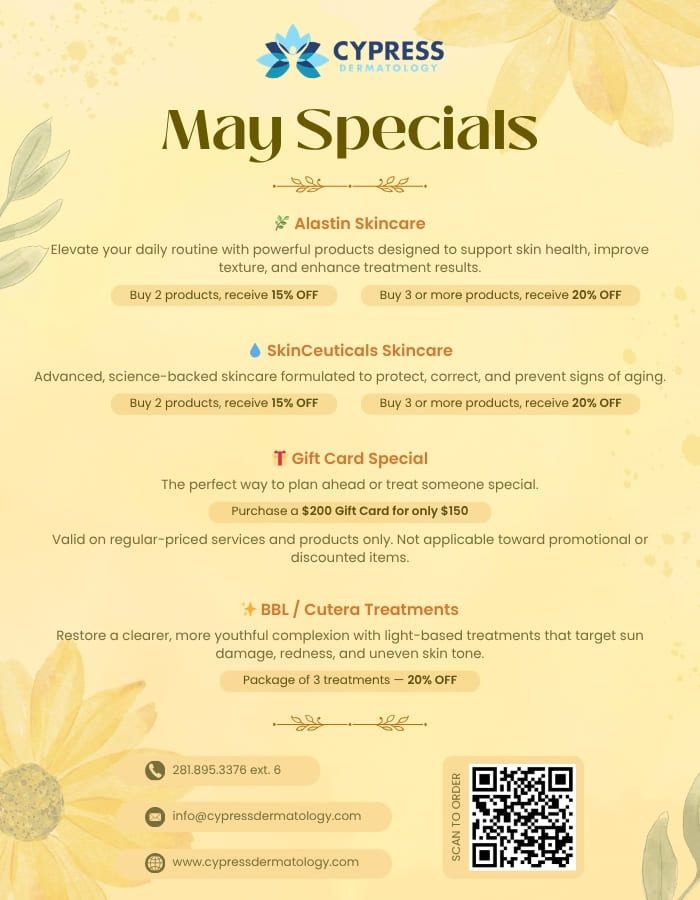 Cypress May Specials Flyer 2026